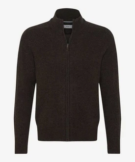 Brax Strickjacke Style Jake Dunkelgrün/Grau/Dunkelgrau/Dunkelbraun/Schwarz/Braun