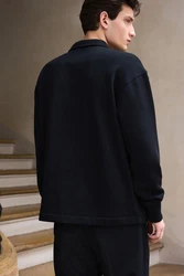 Next Sweatshirt Jersey-Sweatshirt Reißverschluss am Polokragen Schwarz/Dunkelgrau/Dunkelblau/Grau