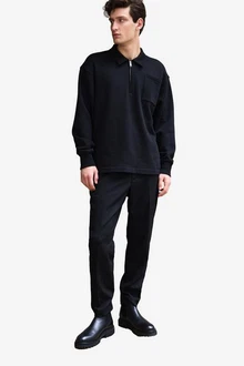 Next Sweatshirt Jersey-Sweatshirt Reißverschluss am Polokragen