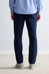 Next Chinohose Slim Fit Signature Nova Fides Chinohose Dunkelblau/Blau/Hellblau