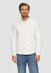 s.Oliver Langarmhemd Regular Fit mit Button-Down-Kragen Weiß/Creme/Khaki/Beige