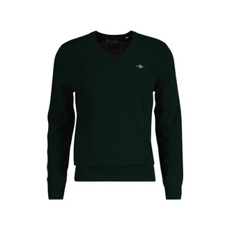 Gant V-Ausschnitt Pullover EXTRAFINE LAMBSWOOL V-NECK smaragd Gant V-Ausschnitt Pullover EXTRAFINE LAMBSWOOL V-NECK smaragd
