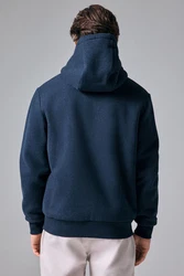 Next Kapuzenfleecejacke Teddyfell Reißverschluss (1-St) Dunkelblau/Blau/Hellblau