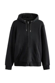 Next Kapuzenfleecejacke Teddyfell Reißverschluss (1-St) Next Kapuzenfleecejacke Teddyfell Reißverschluss (1-St)