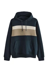 Next Kapuzensweatshirt Hoodie Blockfarben