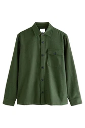 Next Hemdjacke Dunkelgrün/Grün