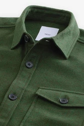 Next Hemdjacke Dunkelgrün/Grün