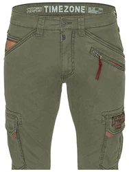 Timezone Cargohose Style RogerTZ und BenTZ Dunkelgrün/Khaki/Grün