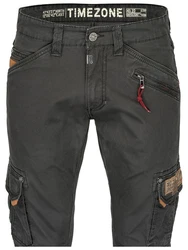 Timezone Cargohose Style RogerTZ und BenTZ Khaki/Dunkelgrau/Schwarz