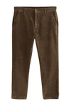 Next Chinohose Slim Fit Chinohose Khaki/Dunkelgrün/Braun