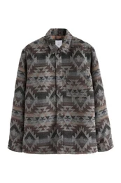 Hemdjacke Hemdjacke im Navajo-Stil mit Borgfutter (1-St)
