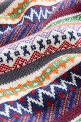 Next Rundhalspullover Regular Fit Norwegerpullover Mischfarben/Creme