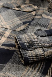 Next Hemdjacke mit Teddyfutter und Kapuze Hellblau/Beige/Creme/Blau/Braun