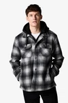 Next Hemdjacke mit Teddyfutter und Kapuze Karierte