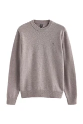 Next Rundhalspullover Regular Fit Beige/Rosa/Rot/Grau/Lila