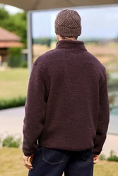 Next Fleecepullover mit Reißverschluss-Trichterkragen Braun/Grau/Khaki/Dunkelbraun/Dunkelgrün