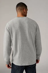 Next Langarmshirt mit Rundhalsausschnitt Grau/Hellgrau/Dunkelgrau