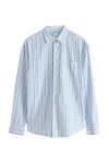 Next Langarmhemd Hellblau/Grau
