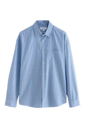 Next Langarmhemd Hellblau/Blau/Dunkelblau