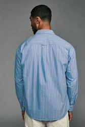 Next Langarmhemd Hellblau/Blau/Dunkelblau