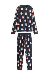 Pyjama Familienkollektion Herren-Schlafanzug, Pinguine (2 tlg)