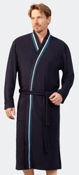 Hajo Bademantel Kimono Mantel Dunkelgrün