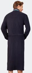 Hajo Bademantel Kimono Mantel Dunkelgrün