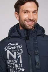 CAMP DAVID Jacke mit abtrennbarer Kapuze Dunkelblau