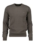 Gant Rundhalspullover CTN/WO C-NECK Khaki/Dunkelgrün/Grau/Dunkelgrau/Braun