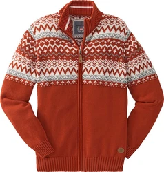 Hinterstoisser Strickjacke Rot/Orange/Braun