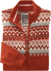 Hinterstoisser Strickjacke Rot/Orange/Braun