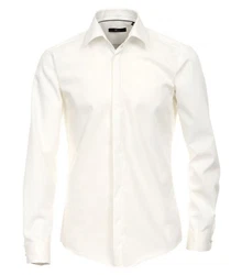 VENTI Businesshemd extra langer Arm 72cm uni Weiß/Creme/Beige