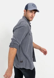 camel active Langarmhemd Dunkelblau/Blau/Grau/Hellblau