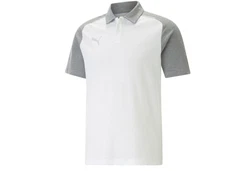 PUMA T-Shirt teamCUP Casuals Poloshirt Grau/Silber/Hellgrau