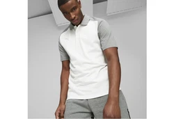 PUMA T-Shirt teamCUP Casuals Poloshirt Grau/Silber/Hellgrau