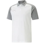 PUMA T-Shirt teamCUP Casuals Poloshirt Grau/Silber/Hellgrau