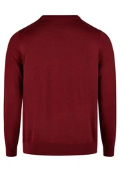 HECHTER PARIS Strickpullover Regular Fit Dunkelrot/Rot/Bordeaux