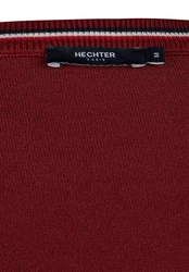 HECHTER PARIS Strickpullover Regular Fit Dunkelrot/Rot/Bordeaux