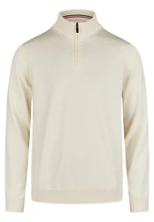 HECHTER PARIS Strickpullover Regular Fit Khaki/Beige/Weiß
