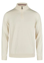 HECHTER PARIS Strickpullover Regular Fit Khaki/Beige/Weiß