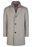 HECHTER PARIS Langmantel Grau/Braun/Beige