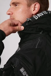 CAMP DAVID Blouson mit abnehmbarer Kapuze Schwarz/Creme
