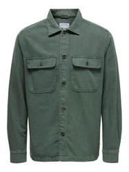 ONLY & SONS Langarmhemd ONSOLIVER smaragd