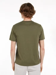 Tommy Hilfiger T-Shirt HILFIGER CHEST INSERT TEE Dunkelgrün/Khaki