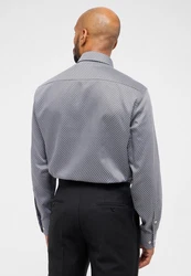 Eterna Langarmhemd COMFORT FIT Dunkelblau/Hellblau/Grau/Braun