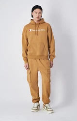 Champion Authentic Athletic Apparel Sweatshirt Hooded Hoodie mokka/rot/wei