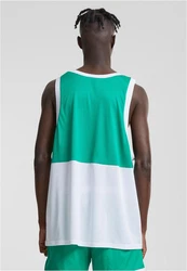Starter T-Shirt Split Mesh Tank Top Dunkelgrün/Grün/Türkis