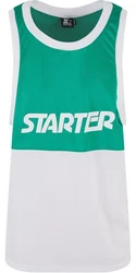 Starter T-Shirt Split Mesh Tank Top Dunkelgrün/Grün/Türkis