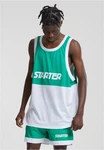 Starter T-Shirt Split Mesh Tank Top Dunkelgrün/Grün/Türkis
