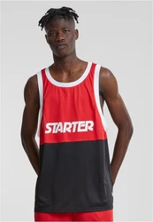 Starter T-Shirt Split Mesh Tank Top Rot